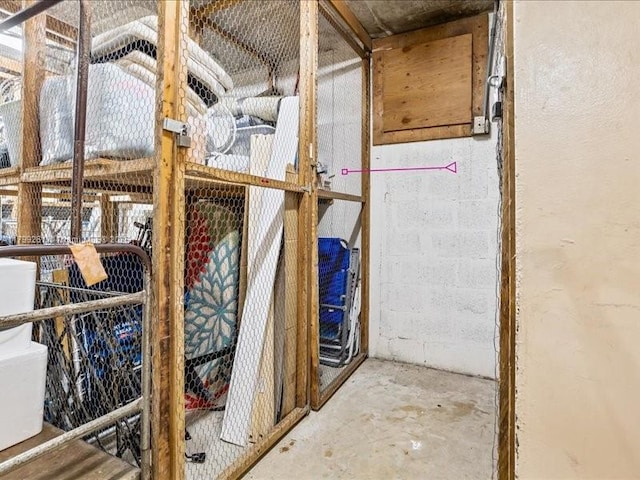 view of storage room