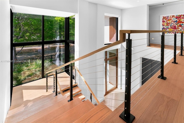 view of stairway