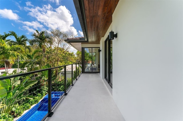view of balcony