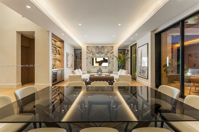 lobby featuring recessed lighting