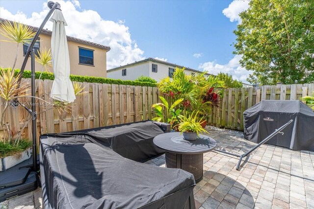 25079 SW 114th Ct, Homestead, FL 33032 - view of patio / terrace featuring a fenced backyard