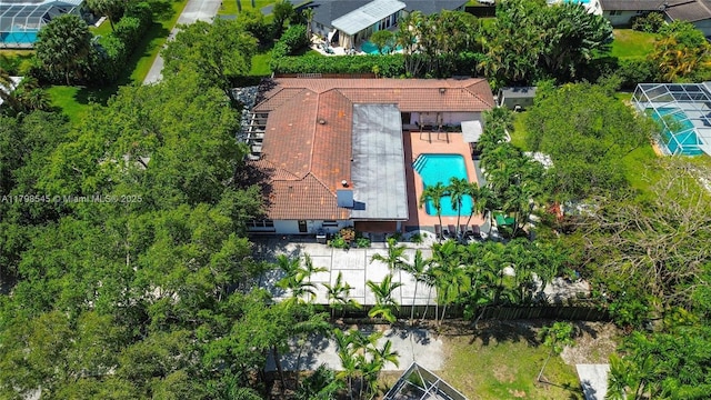 17514 SW 82nd Ct, Palmetto Bay, FL 33157 - view from above of property with a pool