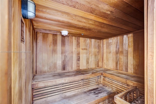 3400 NE 192nd St Unit Ph11, Aventura, FL 33180 - sauna with wooden ceiling and wooden walls