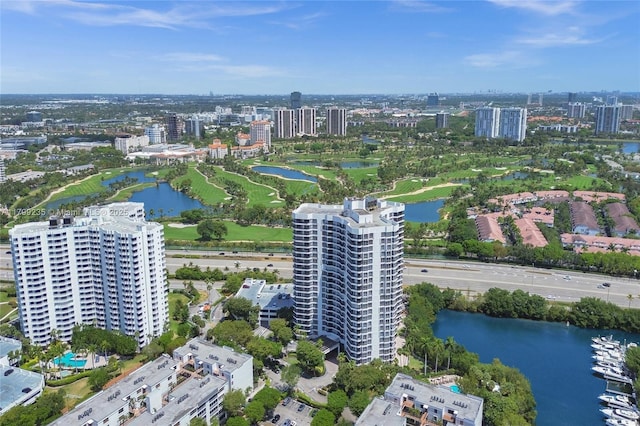 3400 NE 192nd St Unit Ph11, Aventura, FL 33180 - aerial overview of property's location featuring a large body of water and nearby urban area