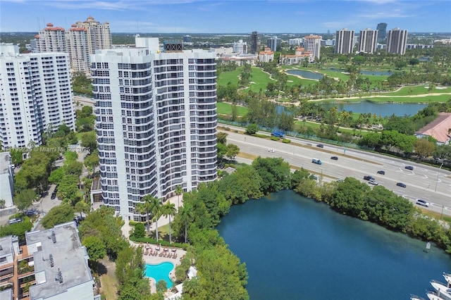 3400 NE 192nd St Unit Ph11, Aventura, FL 33180 - view of urban area featuring a large body of water, apartment complex, and a pool area