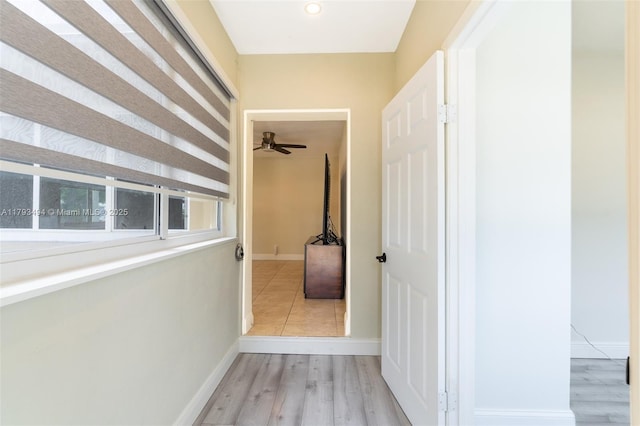 327 S 28th Ave, Hollywood, FL 33020 - hall featuring wood finished floors and baseboards