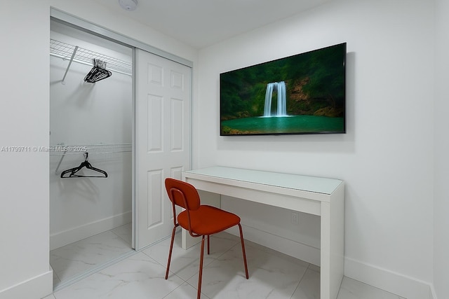 2966 NW 26th St, Miami, FL 33142 - office space featuring light marble finish floors and baseboards