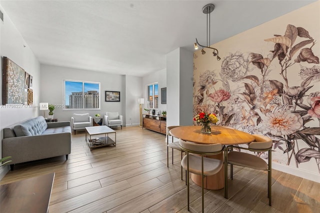 10 Aragon Ave Unit 1107, Coral Gables, FL 33134 - dining area with wood finished floors