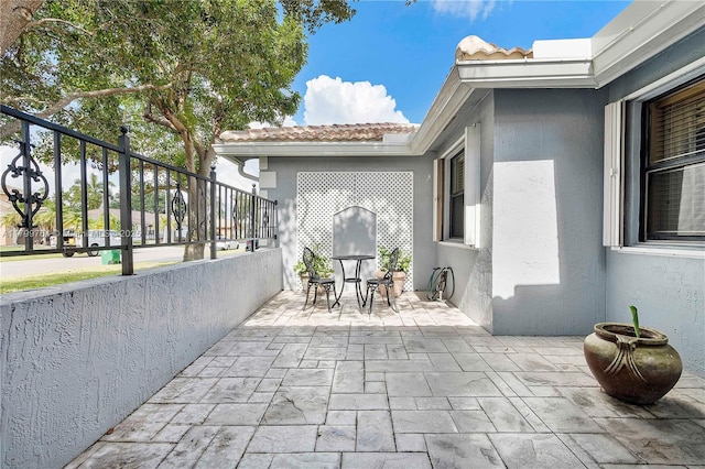 15827 Waverly Mnr, Davie, FL 33331 - view of patio / terrace with stairs and outdoor dining space