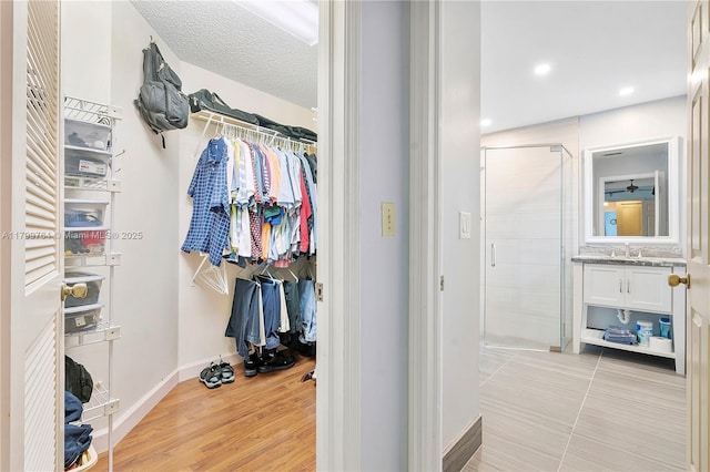 15827 Waverly Mnr, Davie, FL 33331 - spacious closet featuring a sink and light wood-style floors