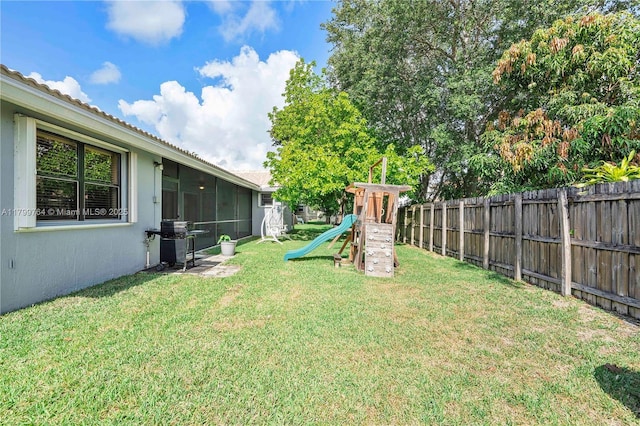 15827 Waverly Mnr, Davie, FL 33331 - view of yard with a playground