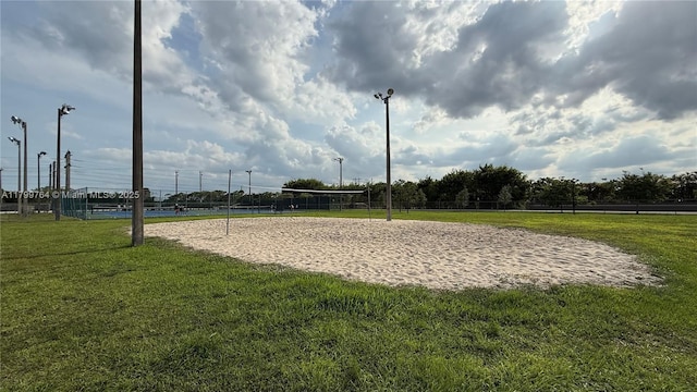 15827 Waverly Mnr, Davie, FL 33331 - view of community with volleyball court and a lawn