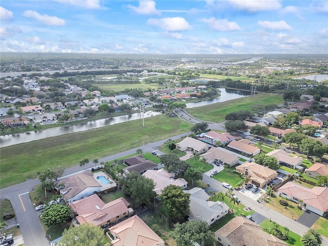 15827 Waverly Mnr, Davie, FL 33331 - aerial overview of property's location with a nearby body of water and nearby suburban area