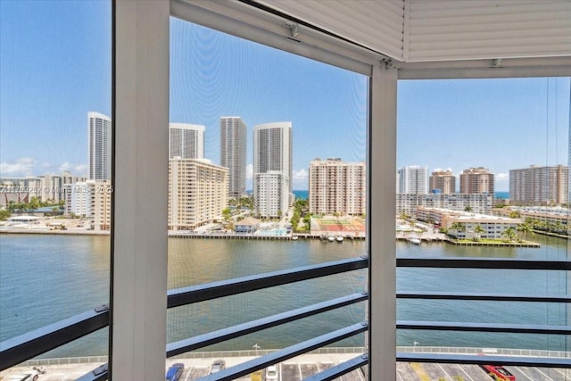 100 Golden Isles Dr Unit 1105, Hallandale Beach, FL 33009 - water view with a view of skyline