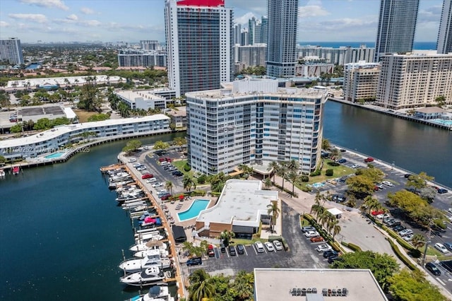 100 Golden Isles Dr Unit 1105, Hallandale Beach, FL 33009 - view of urban area with a large body of water