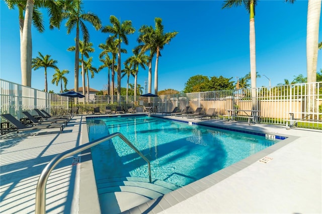 16818 SW 1st Mnr, Pembroke Pines, FL 33027 - community pool featuring fence and a patio area