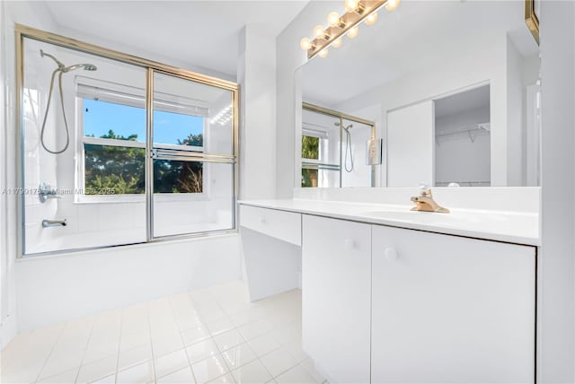 16818 SW 1st Mnr, Pembroke Pines, FL 33027 - bathroom featuring shower / bath combination with glass door and vanity