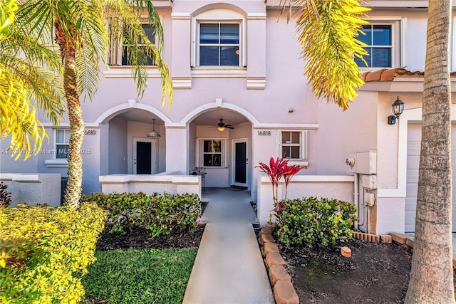 16818 SW 1st Mnr, Pembroke Pines, FL 33027 - view of exterior entry featuring stucco siding
