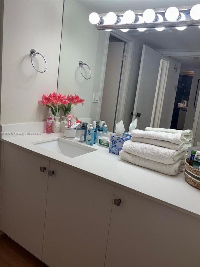 bathroom featuring vanity