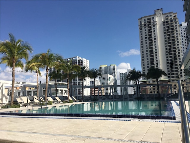 1111 SW 1st Ave Unit 2223-N, Miami, FL 33130 - community pool with a view of city