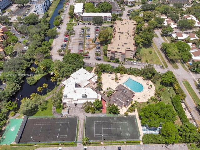 7300 NW 17th St Unit 203, Plantation, FL 33313 - aerial overview of property's location featuring a pool