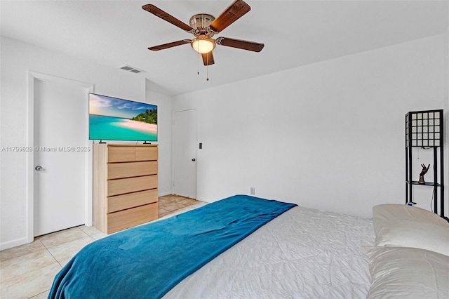 9821 W Fern Ln, Miramar, FL 33025 - bedroom featuring tile patterned flooring and ceiling fan