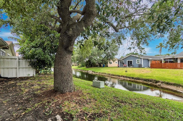 9821 W Fern Ln, Miramar, FL 33025 - view of yard with a water view