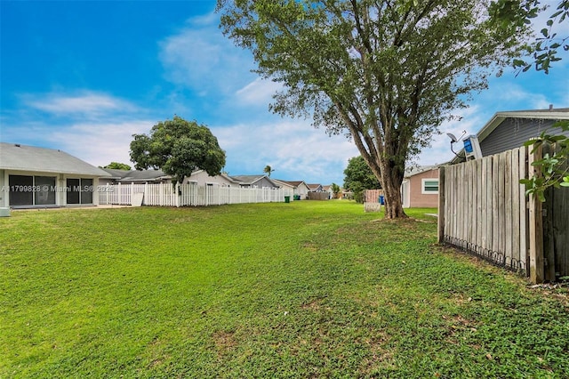 9821 W Fern Ln, Miramar, FL 33025 - view of yard featuring fence and a residential view