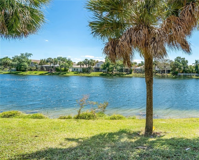 water view featuring nearby suburban area