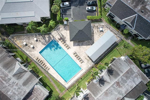 933 NE 199th St Unit 207, Miami, FL 33179 - drone / aerial view of a pool