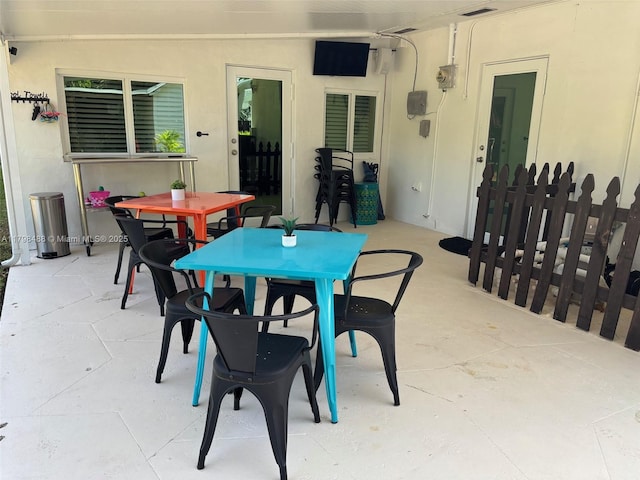 16195 SW 78th Ave, Palmetto Bay, FL 33157 - view of patio featuring outdoor dining area