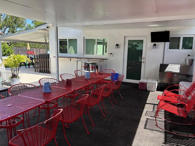 16195 SW 78th Ave, Palmetto Bay, FL 33157 - view of patio / terrace featuring outdoor dining area