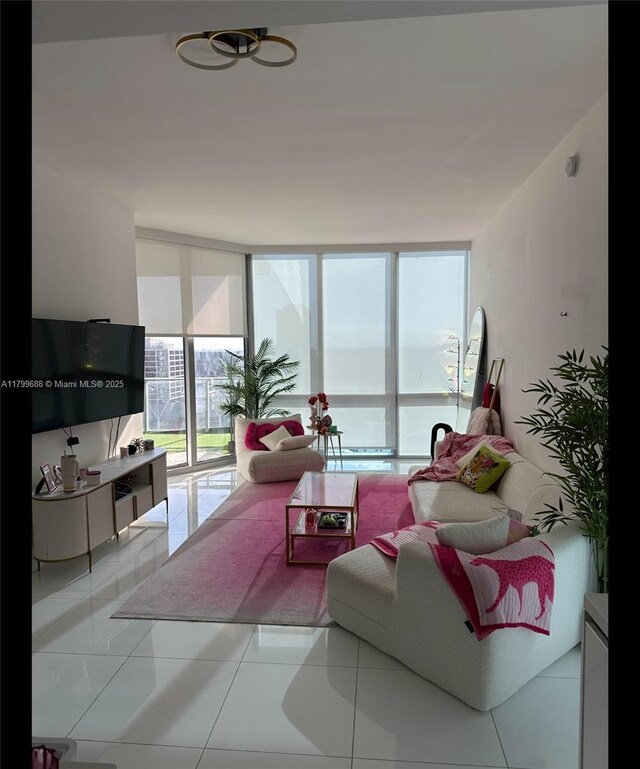 851 NE 1st Ave Unit 2208, Miami, FL 33132 - living room with expansive windows
