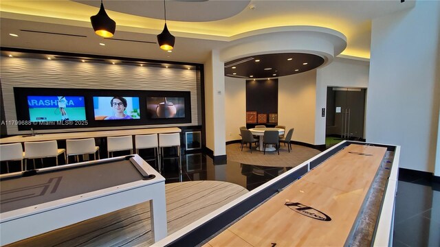 851 NE 1st Ave Unit 2208, Miami, FL 33132 - rec room featuring baseboards and tile patterned flooring