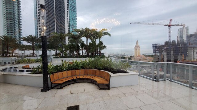 851 NE 1st Ave Unit 2208, Miami, FL 33132 - view of patio featuring a view of city