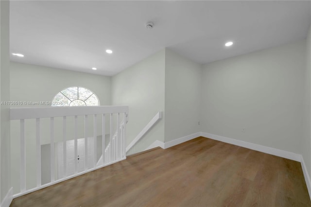 20076 NW 85th Ave, Hialeah, FL 33015 - unfurnished room featuring wood finished floors, recessed lighting, a smoke detector, and baseboards