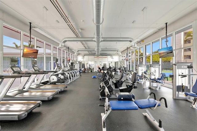 view of exercise room