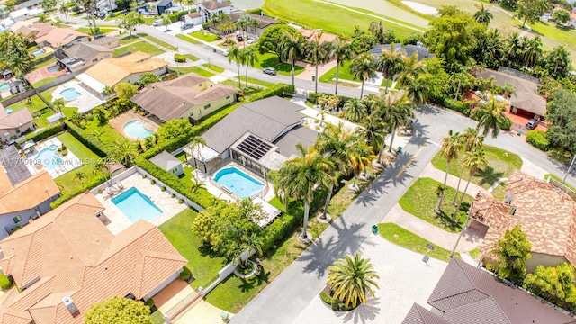 7345 N Oakmont Dr, Hialeah, FL 33015 - aerial perspective of suburban area with a pool