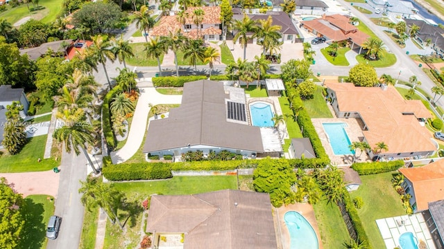 7345 N Oakmont Dr, Hialeah, FL 33015 - aerial view of residential area featuring a pool
