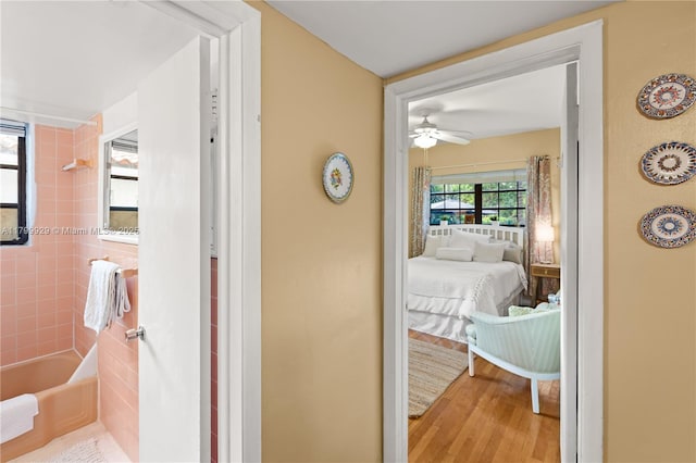 425 Cadagua Ave, Coral Gables, FL 33146 - corridor with wood finished floors