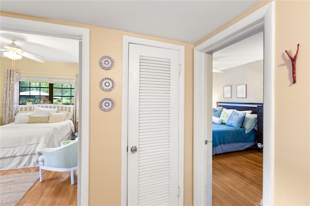 425 Cadagua Ave, Coral Gables, FL 33146 - corridor featuring wood finished floors