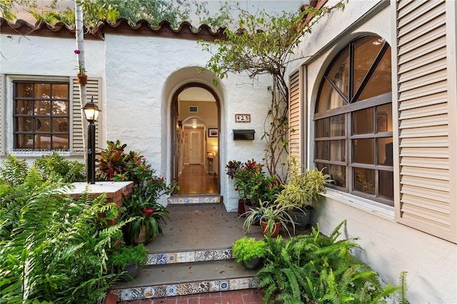 425 Cadagua Ave, Coral Gables, FL 33146 - view of exterior entry featuring stucco siding