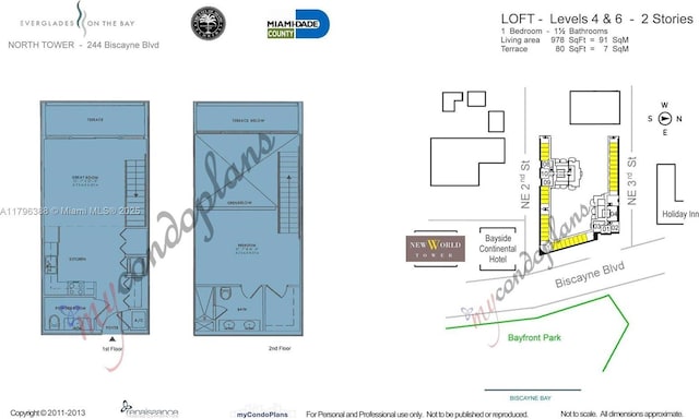 244 Biscayne Blvd Unit 645, Miami, FL 33132 - home floor plan