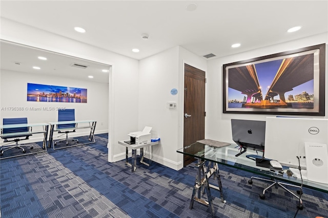 244 Biscayne Blvd Unit 645, Miami, FL 33132 - office space with dark carpet, recessed lighting, and baseboards