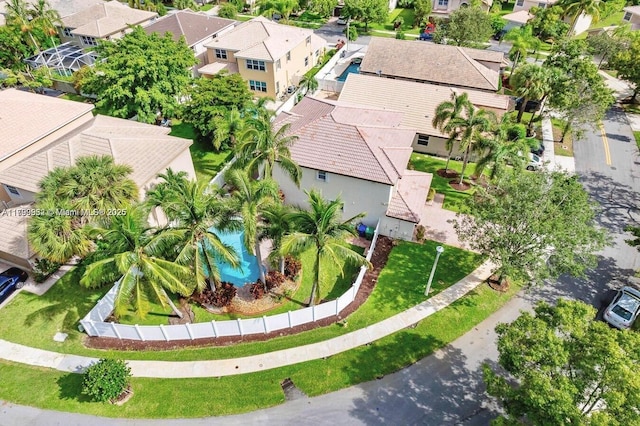 3372 SW 179th Ave, Miramar, FL 33029 - aerial view of residential area featuring a pool area