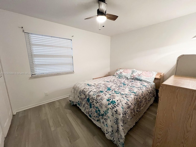 7950 W Mcnab Rd Unit 222, Tamarac, FL 33321 - bedroom featuring wood finished floors, baseboards, and a ceiling fan
