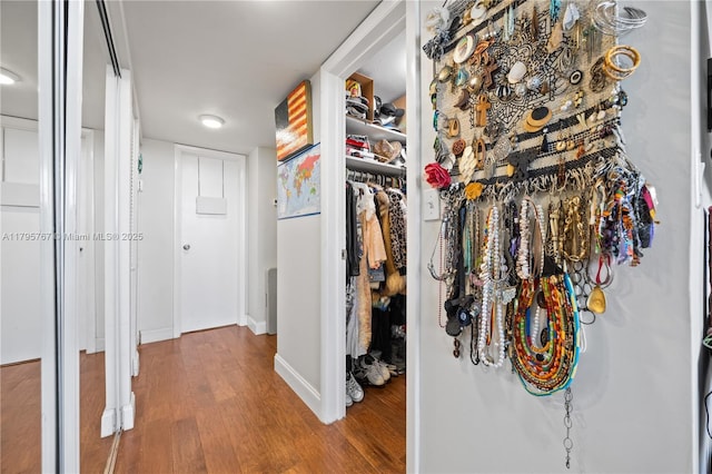 1470 NE 125th Ter Unit Ph9, North Miami, FL 33161 - corridor with wood finished floors and baseboards