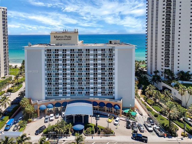 19201 Collins Ave Unit 1001, Sunny Isles Beach, FL 33160 - aerial view of a large body of water and apartment complex / building