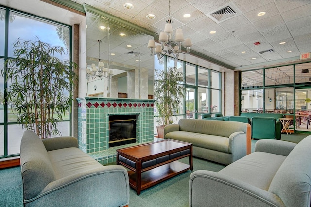 2405 Antigua Cir Unit E1, Coconut Creek, FL 33066 - community lobby featuring recessed lighting