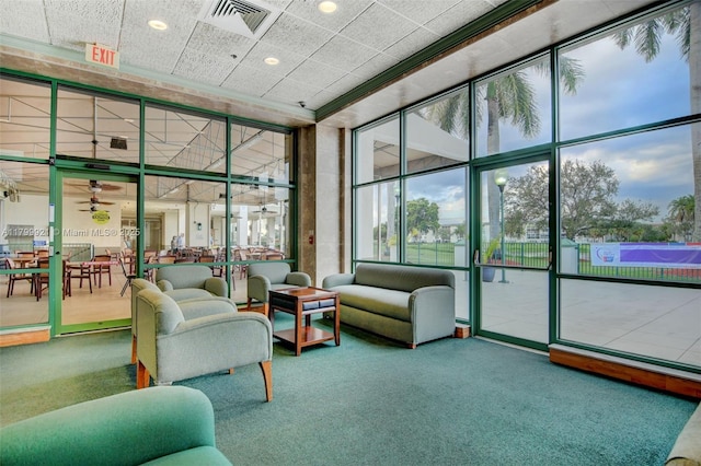 2405 Antigua Cir Unit E1, Coconut Creek, FL 33066 - common area featuring expansive windows
